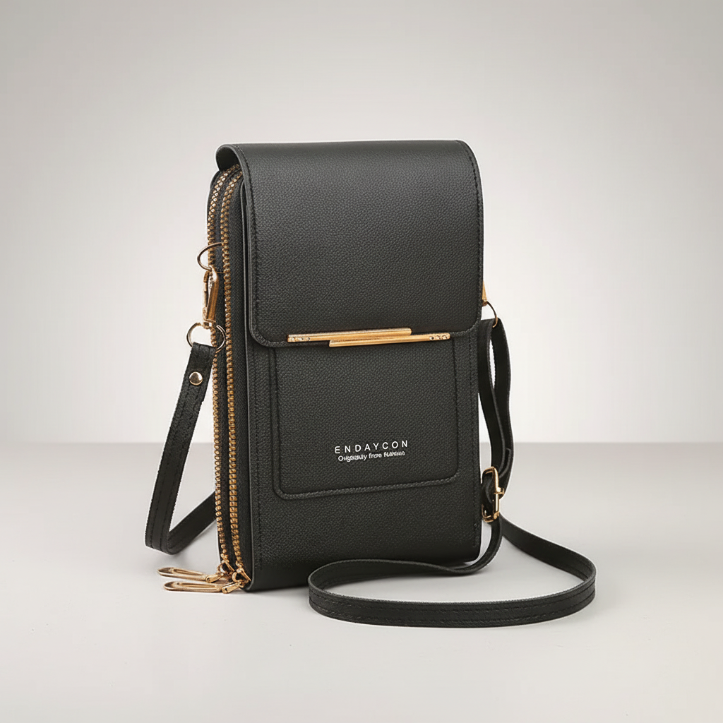 Kompakte PU-Crossbody-Tasche