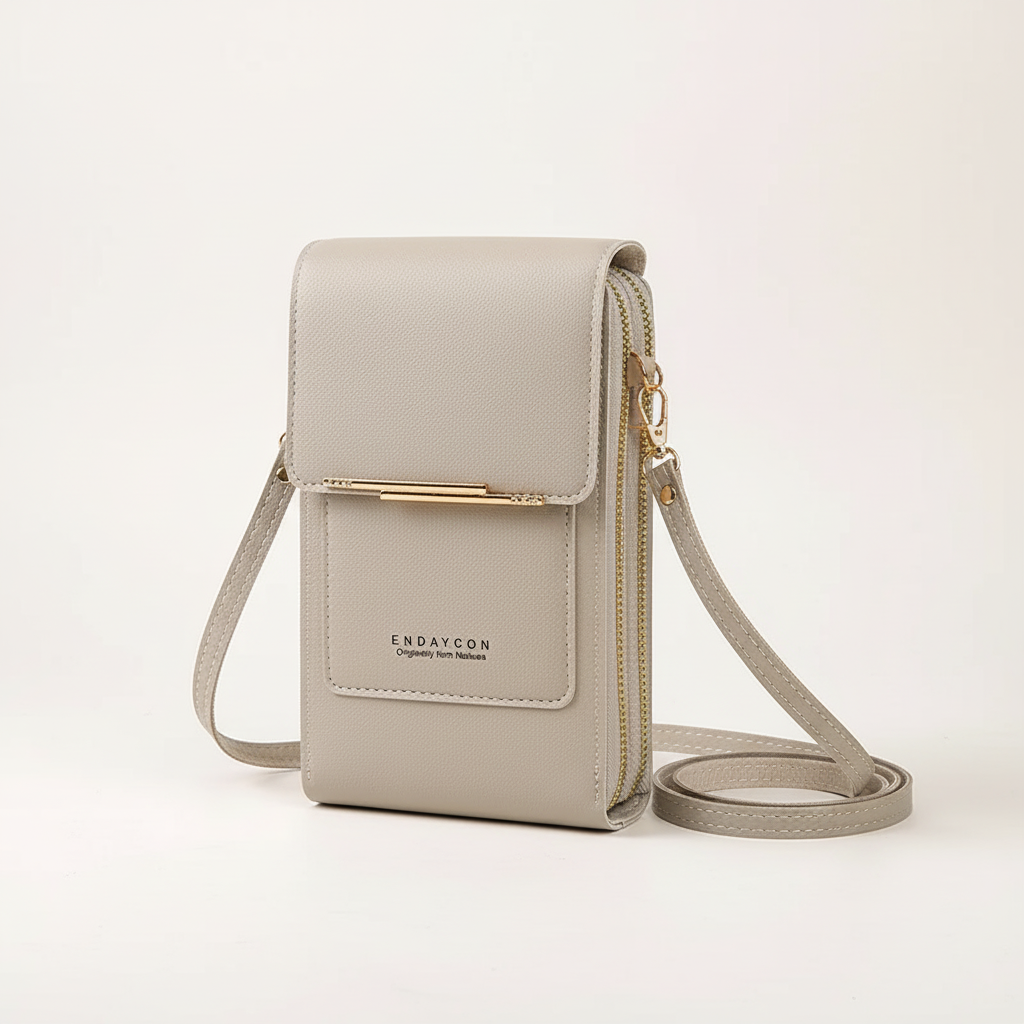 Kompakte PU-Crossbody-Tasche