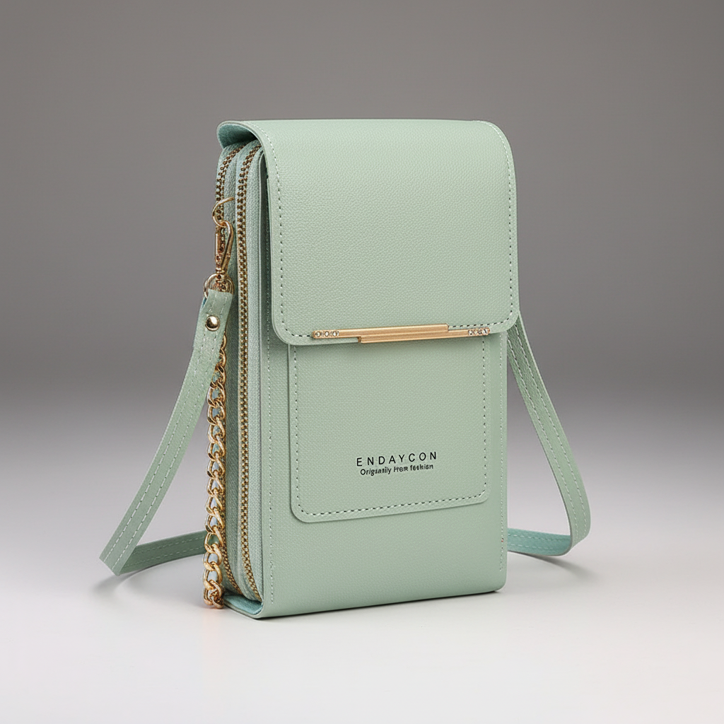 Kompakte PU-Crossbody-Tasche
