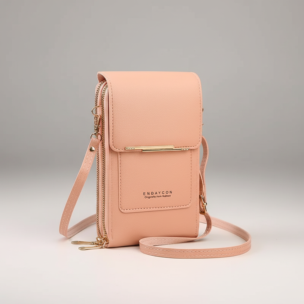 Kompakte PU-Crossbody-Tasche