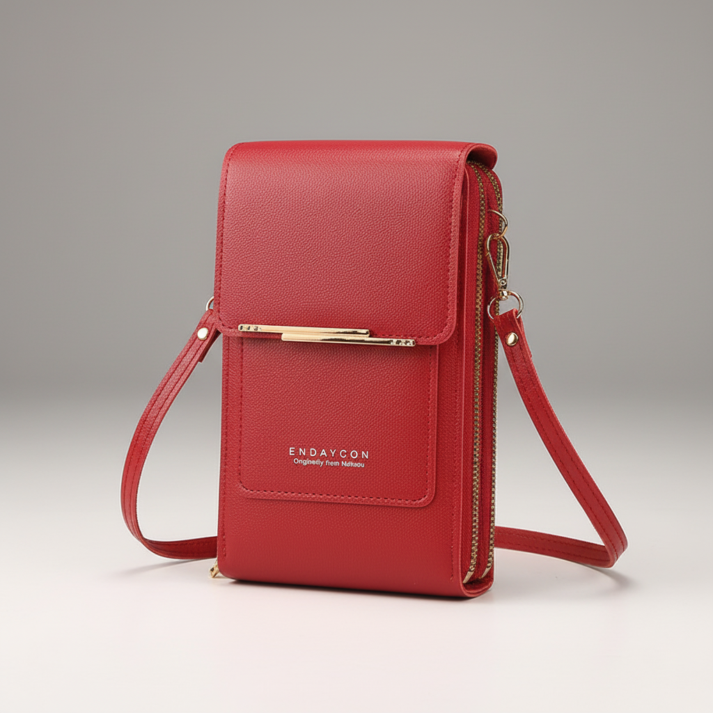 Kompakte PU-Crossbody-Tasche