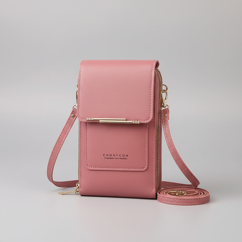 Kompakte PU-Crossbody-Tasche