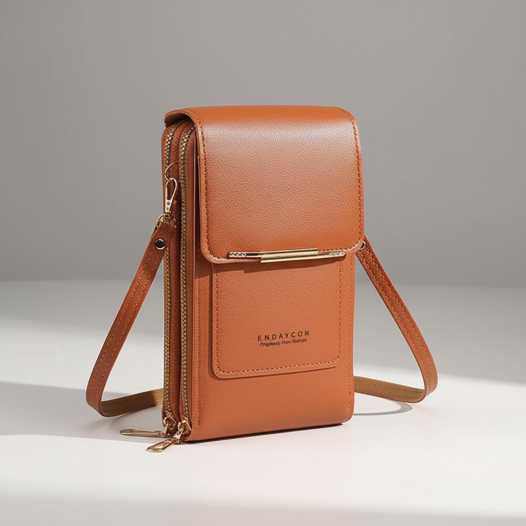 Kompakte PU-Crossbody-Tasche