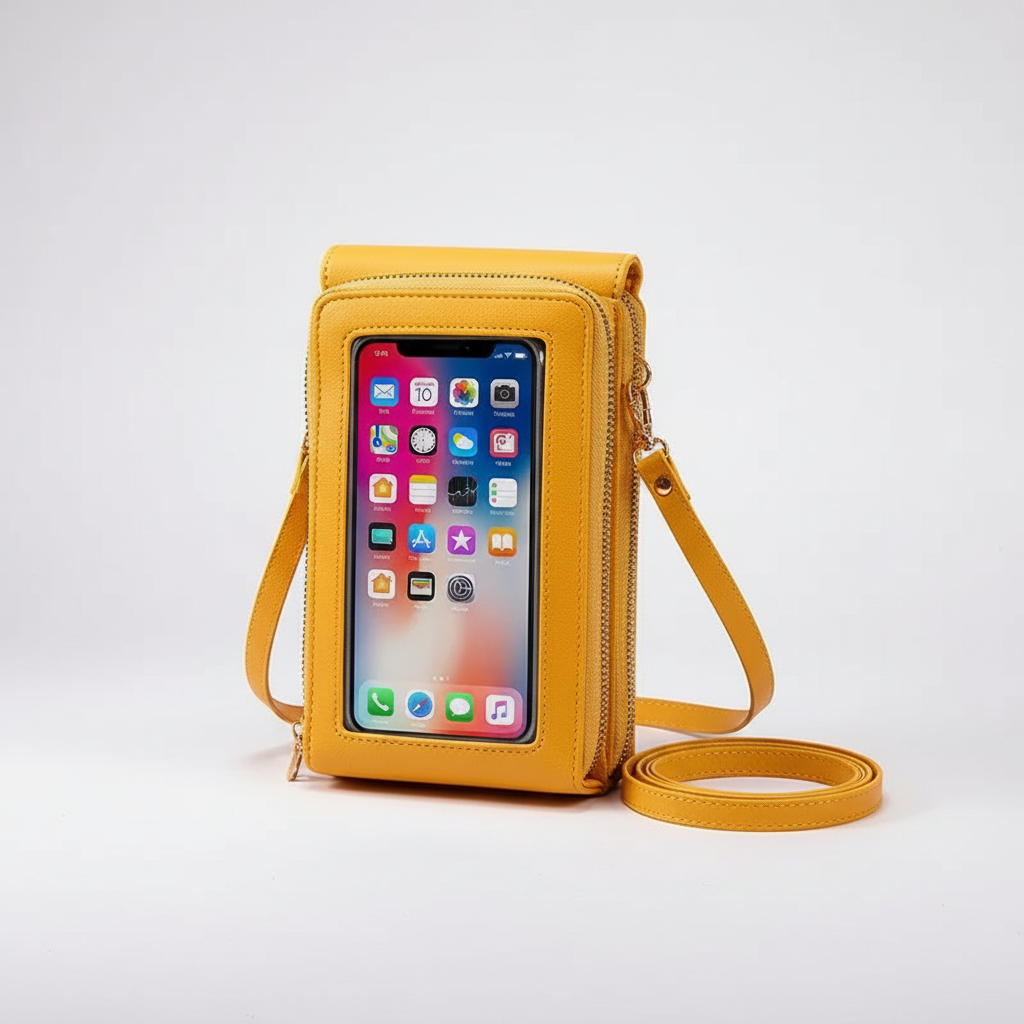 Kompakte PU-Crossbody-Tasche