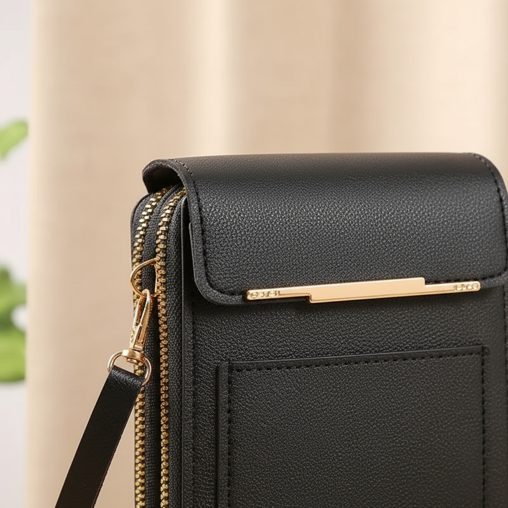 Kompakte PU-Crossbody-Tasche