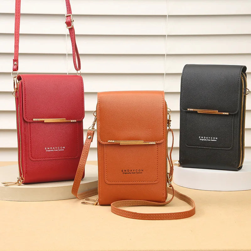 Kompakte PU-Crossbody-Tasche
