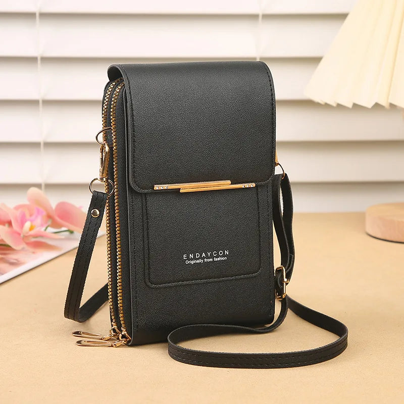 Kompakte PU-Crossbody-Tasche