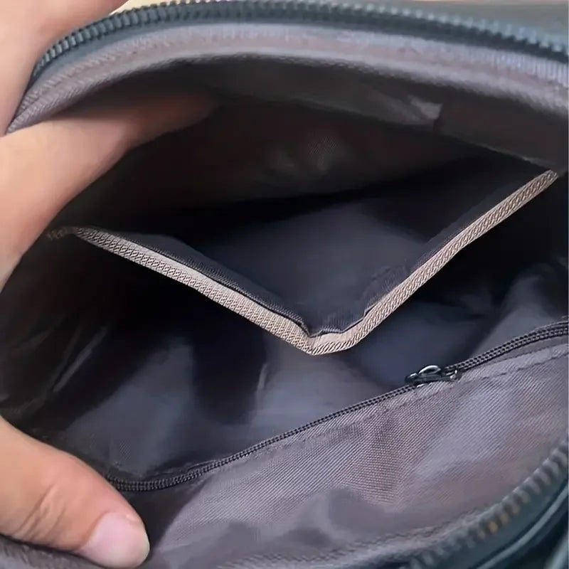 Kompakte PU-Messenger-Tasche