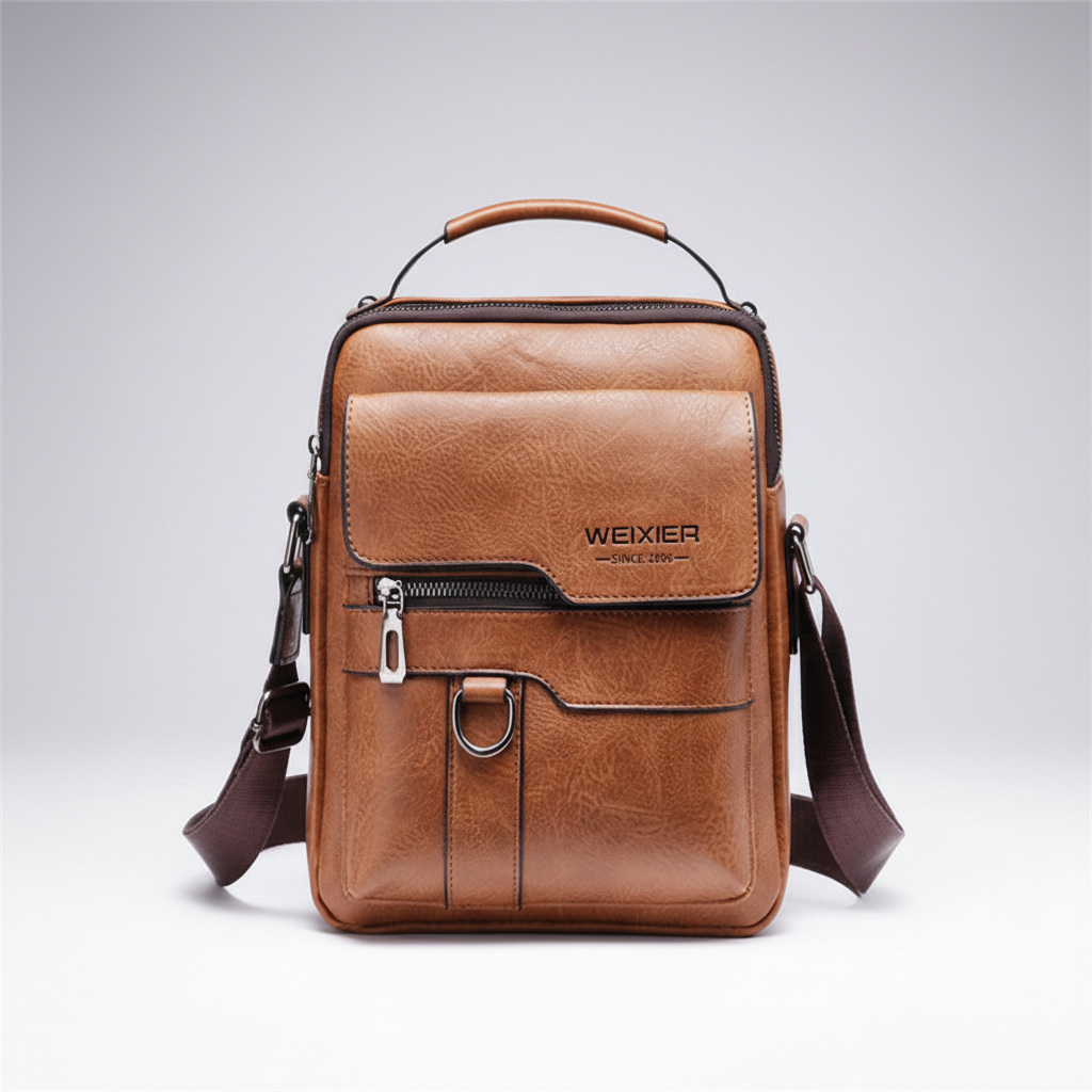 Kompakte PU-Messenger-Tasche