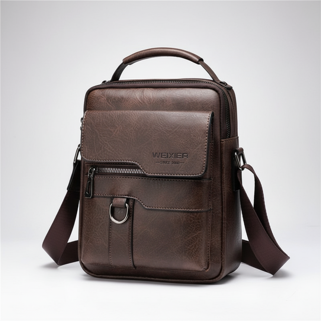 Kompakte PU-Messenger-Tasche