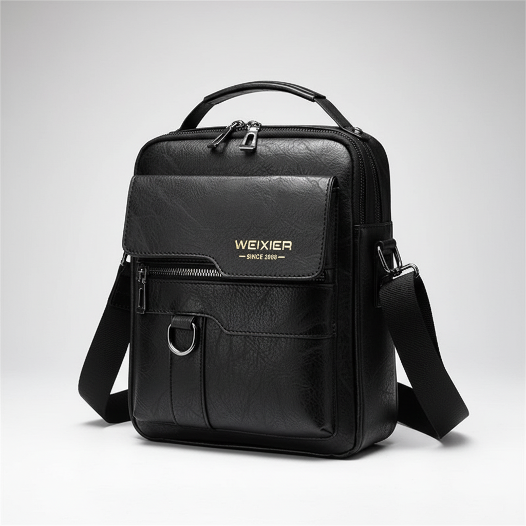 Kompakte PU-Messenger-Tasche
