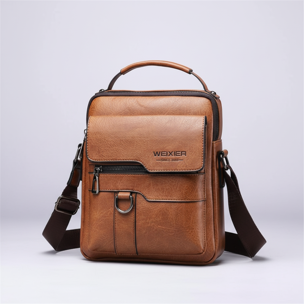 Kompakte PU-Messenger-Tasche