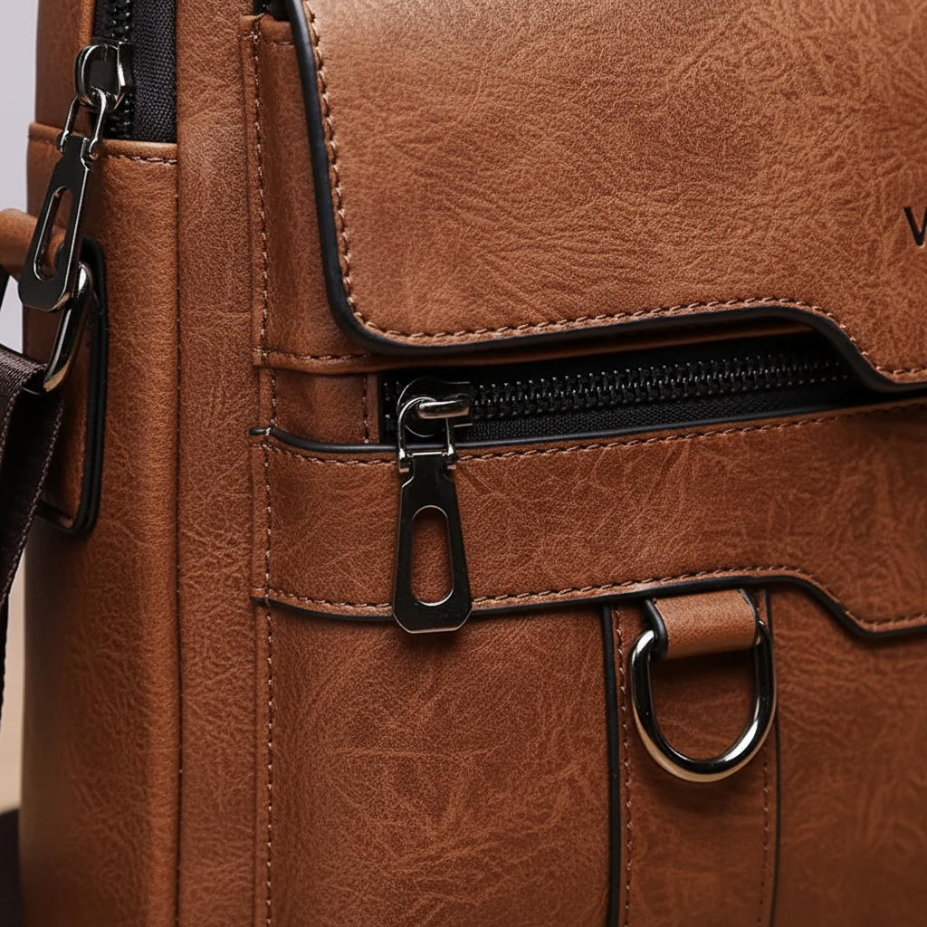 Kompakte PU-Messenger-Tasche