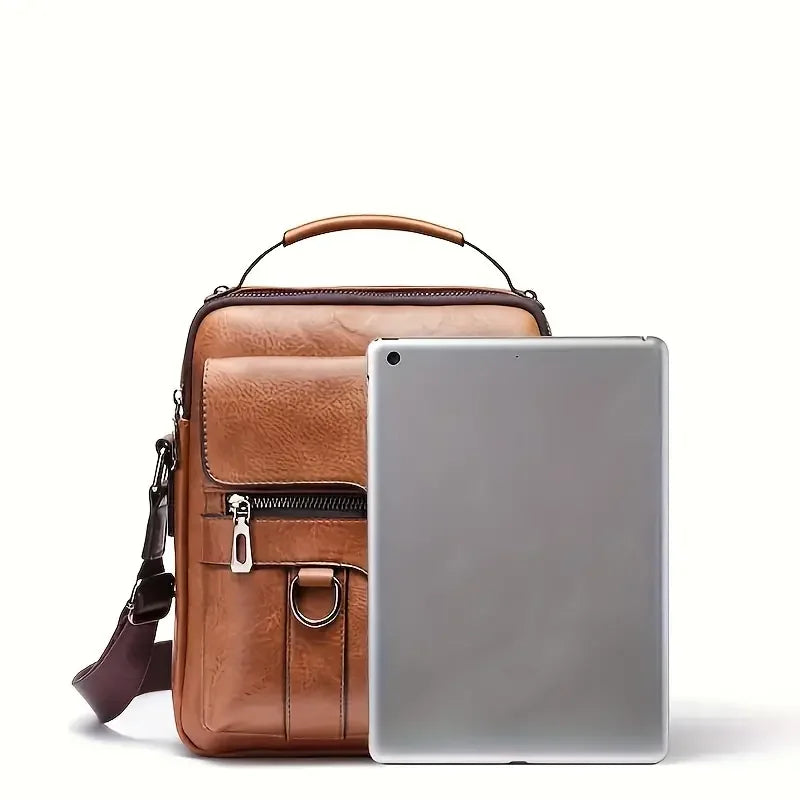 Kompakte PU-Messenger-Tasche