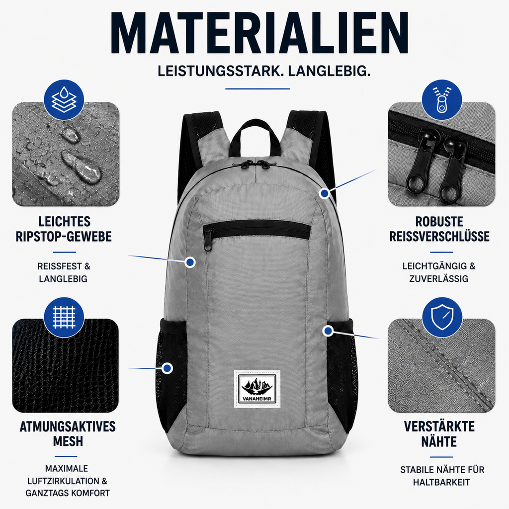 Compactrek Faltbarer 20L Outdoor-Tagesrucksack