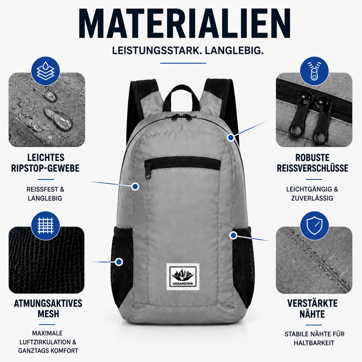 Compactrek Faltbarer 20L Outdoor-Tagesrucksack