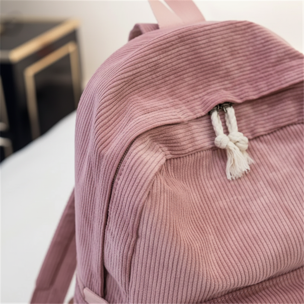Cordiva Kord-Rucksack mit weichem Rücken