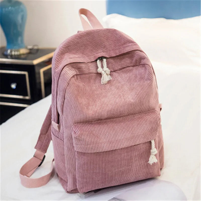 Cordiva Kord-Rucksack mit weichem Rücken