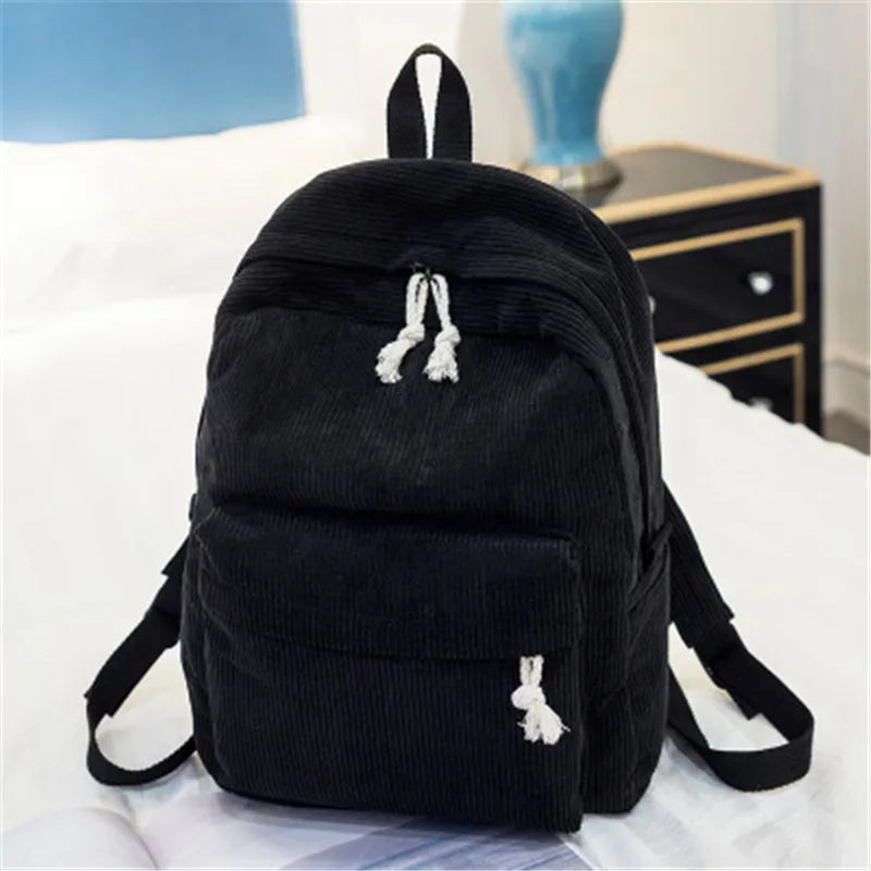 Cordiva Kord-Rucksack mit weichem Rücken