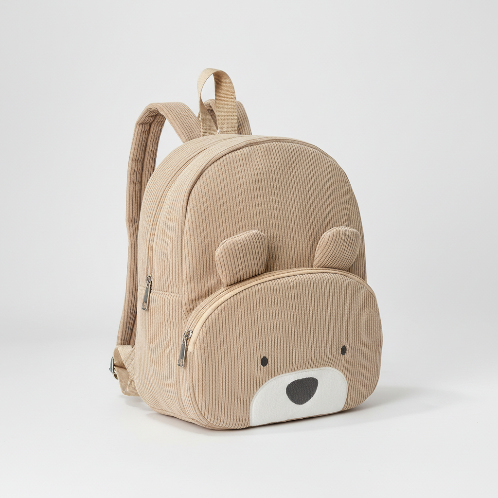 CorduBear Cord-Plüsch-Kleinkindrucksack