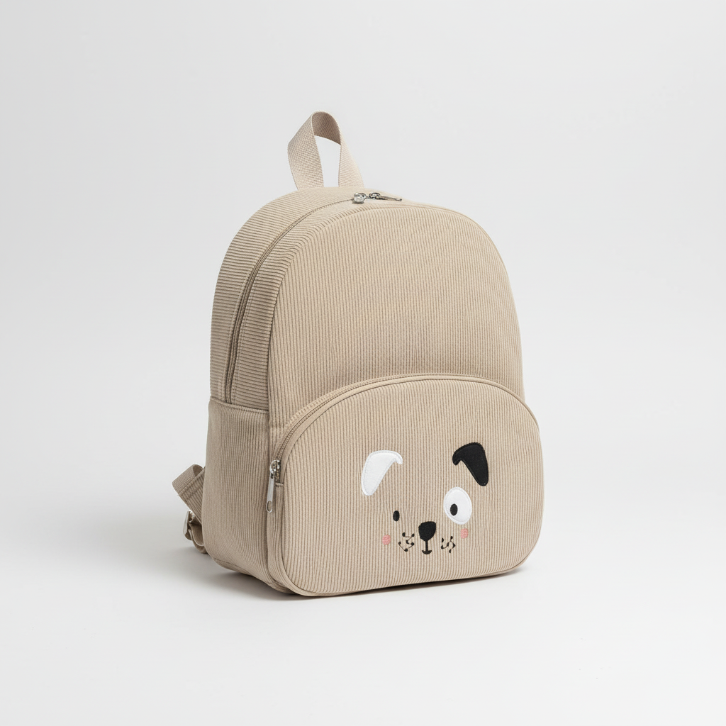 CorduBear Cord-Plüsch-Kleinkindrucksack