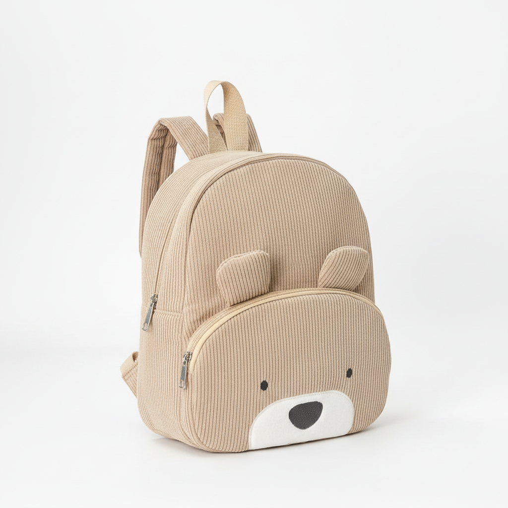 CorduBear Cord-Plüsch-Kleinkindrucksack