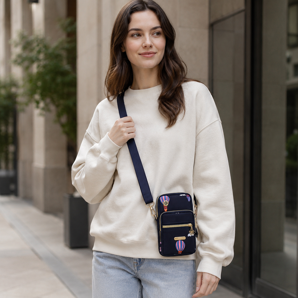 Crossette Kleine Zip-Umhängetasche