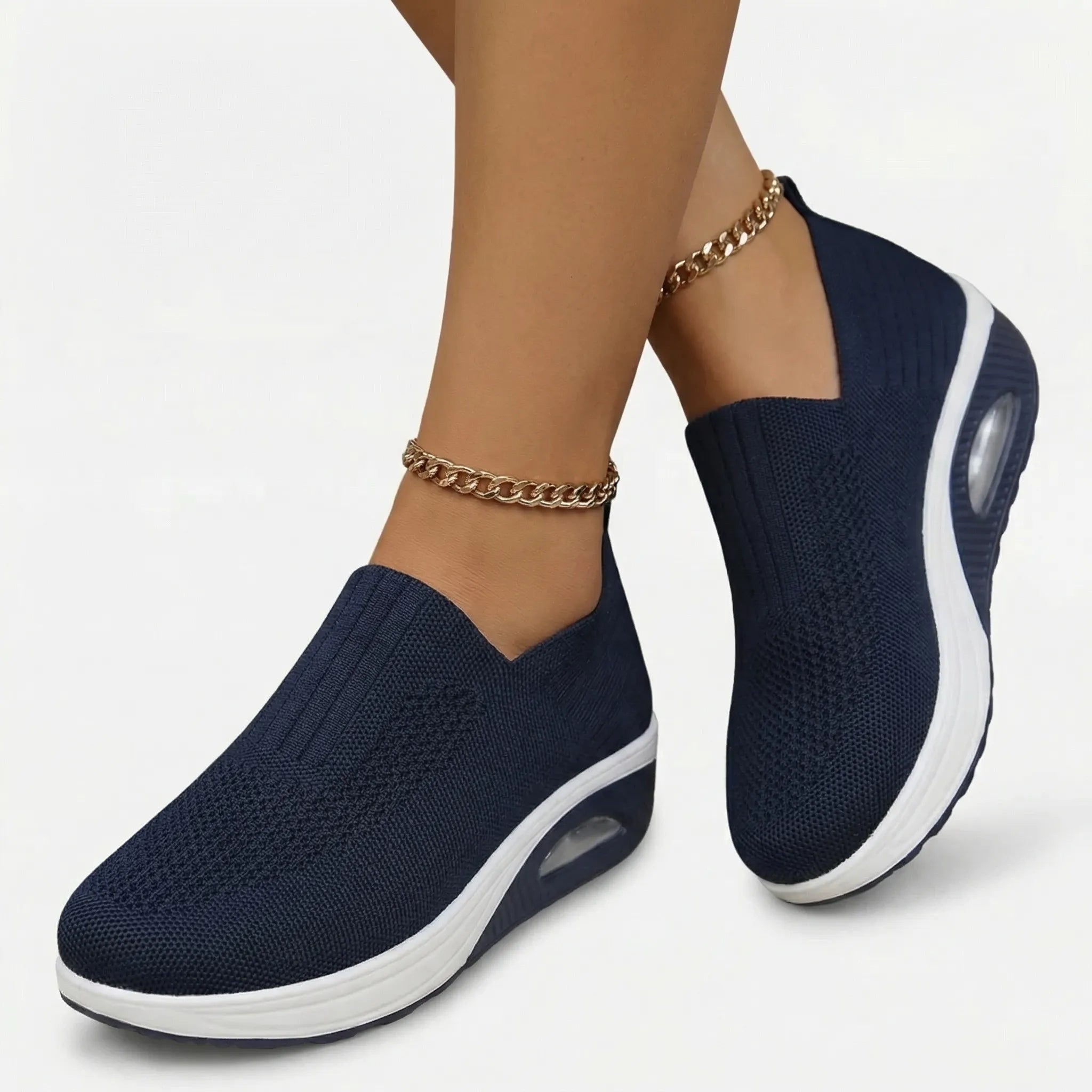 Cushova Slip-On Keilabsatz-Plattform-Sneaker