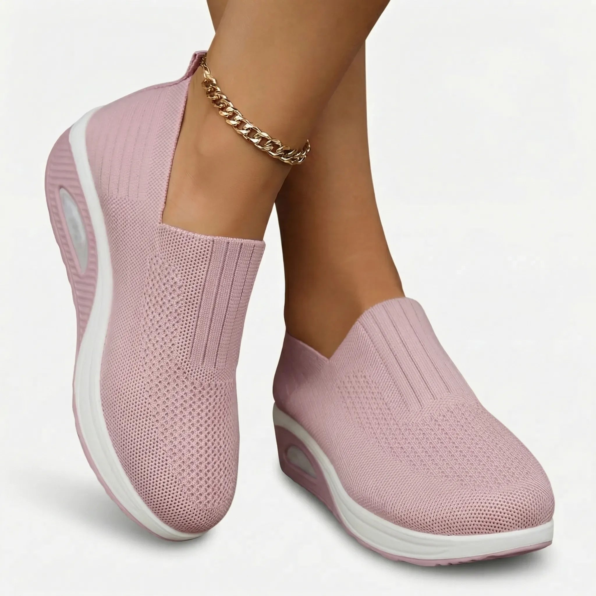 Cushova Slip-On Keilabsatz-Plattform-Sneaker