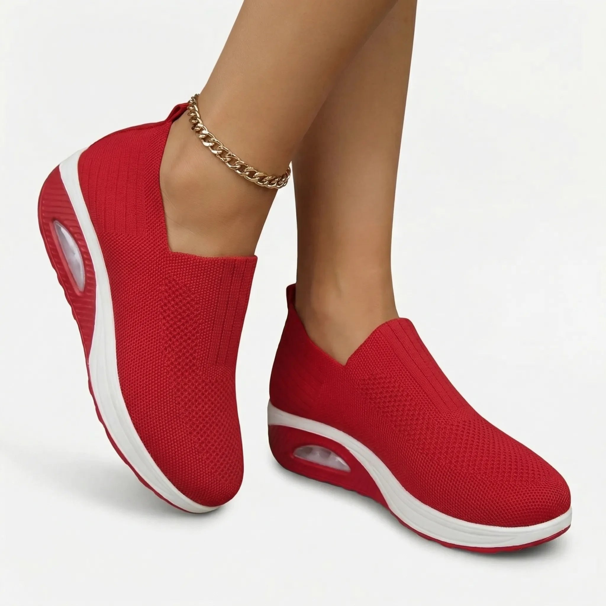 Cushova Slip-On Keilabsatz-Plattform-Sneaker