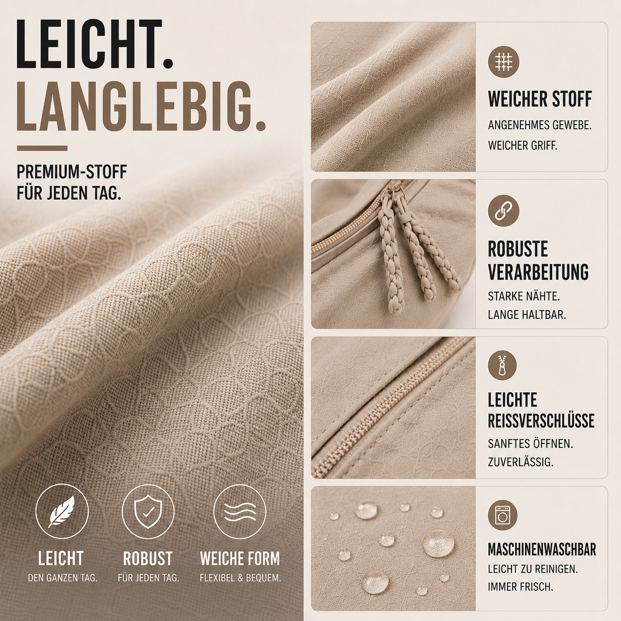 Dumplia Große-Kapazität Slouchy Umhängetasche