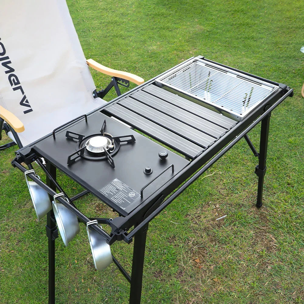 Fieldrix Klappbarer IGT-Campingtisch Mit Grill