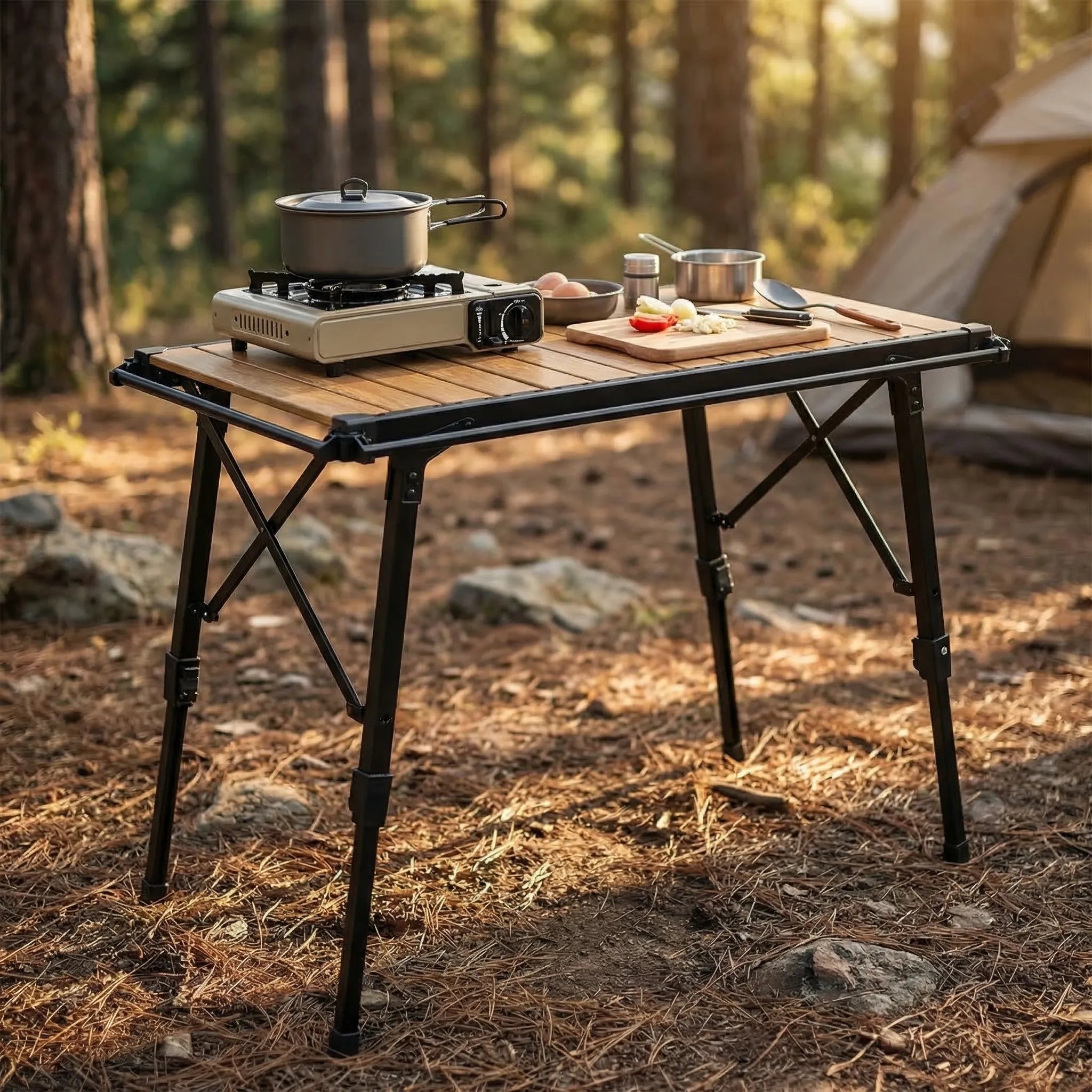 Fieldrix Klappbarer IGT-Campingtisch Mit Grill