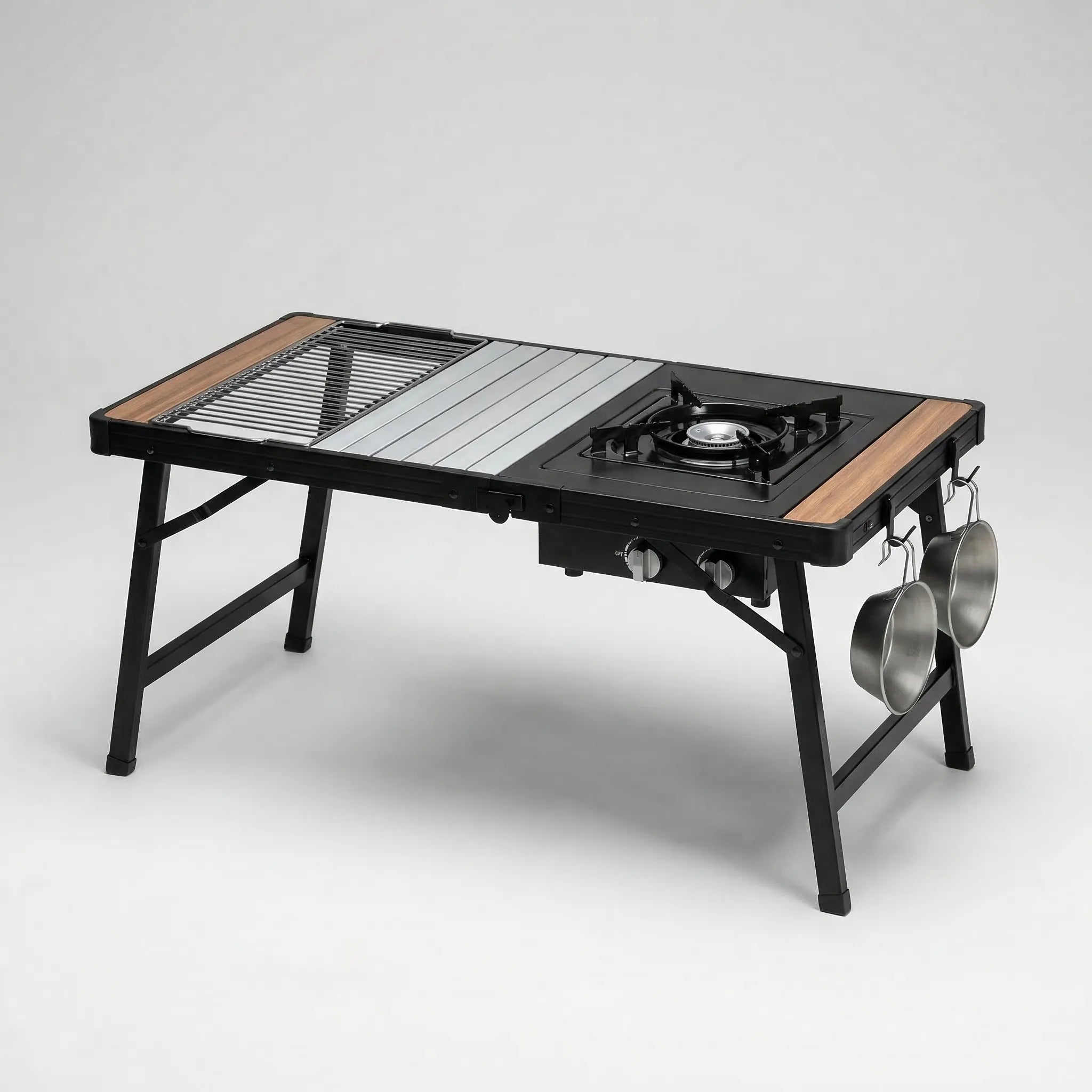 Fieldrix Klappbarer IGT-Campingtisch Mit Grill