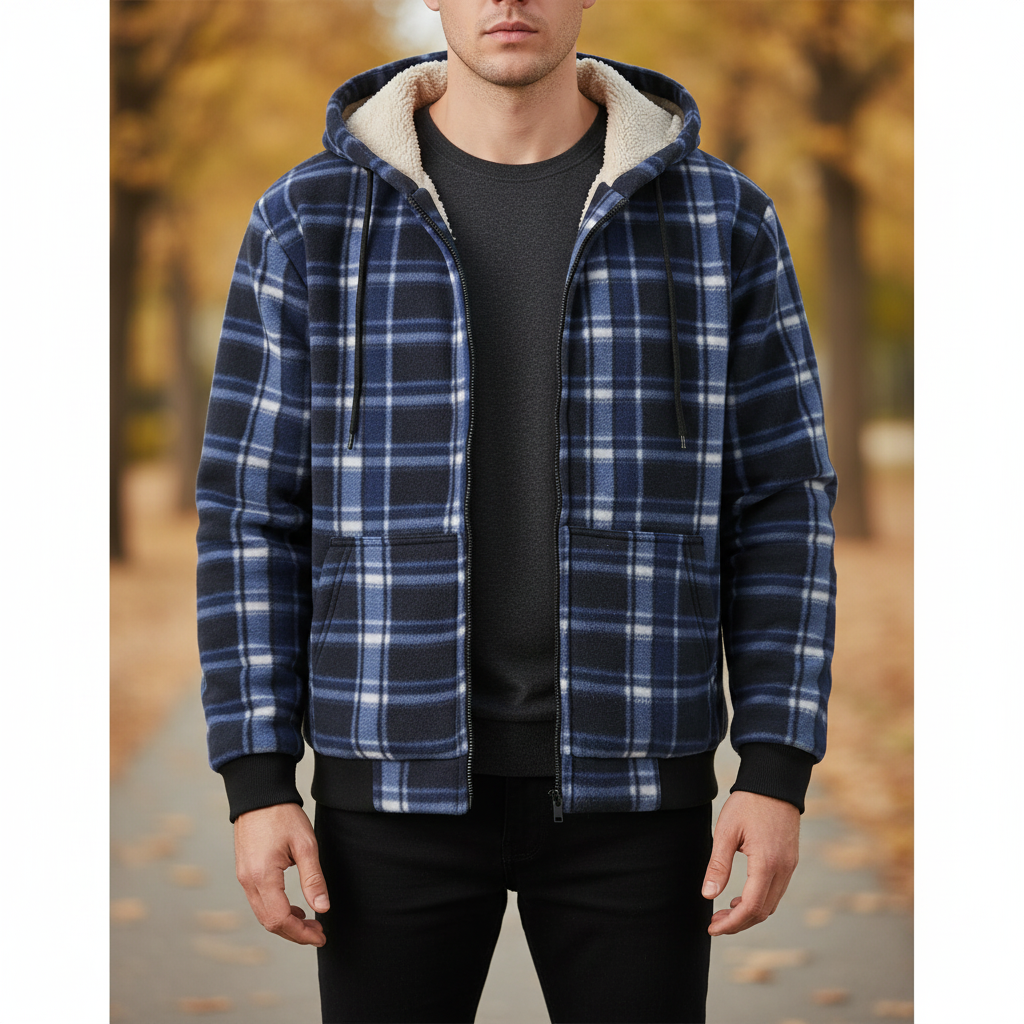 Gefütterte Kapuzenjacke