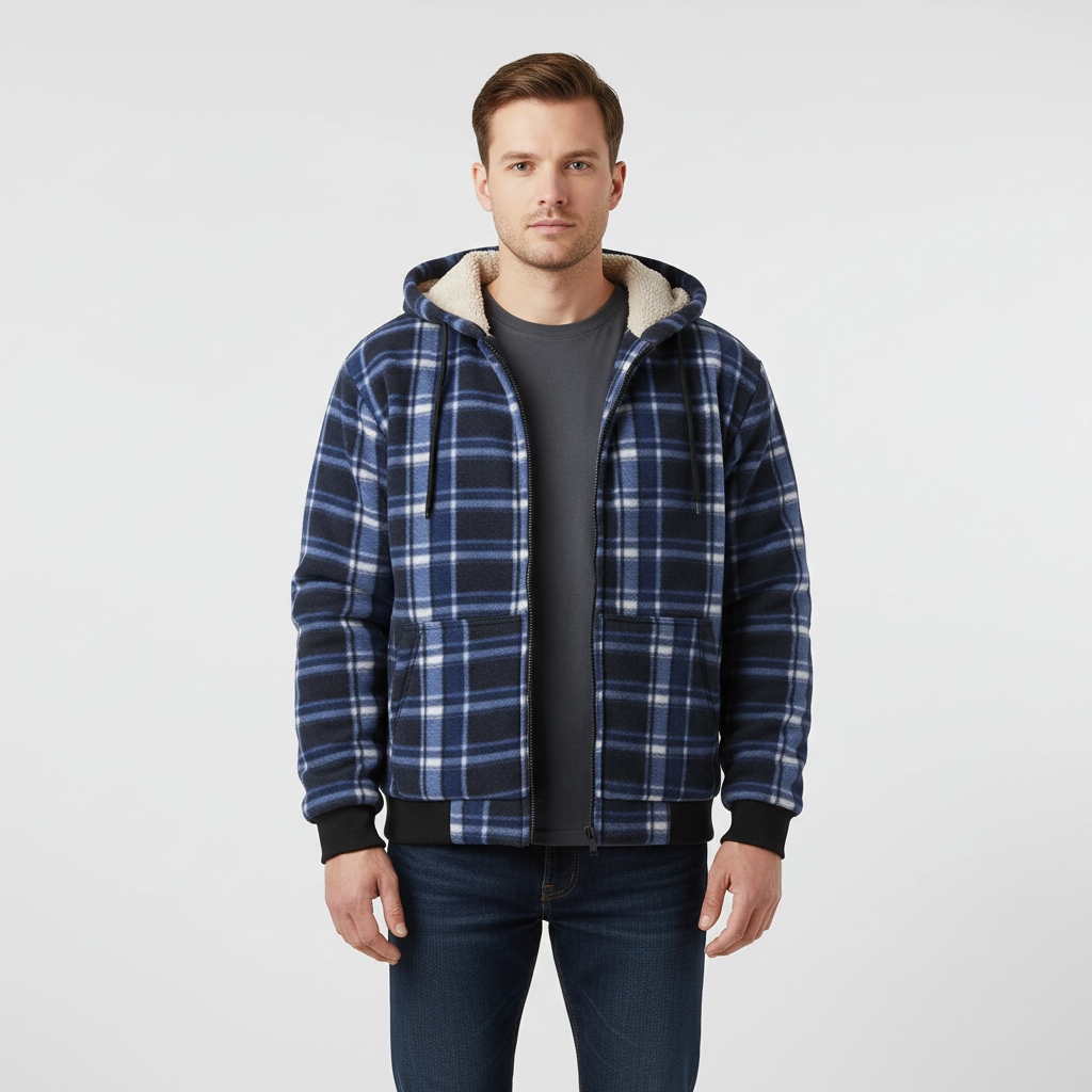 Gefütterte Kapuzenjacke