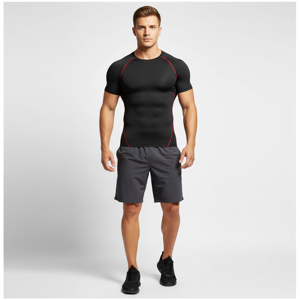 FlexionX Kurzarm-Kompressions-T-Shirt
