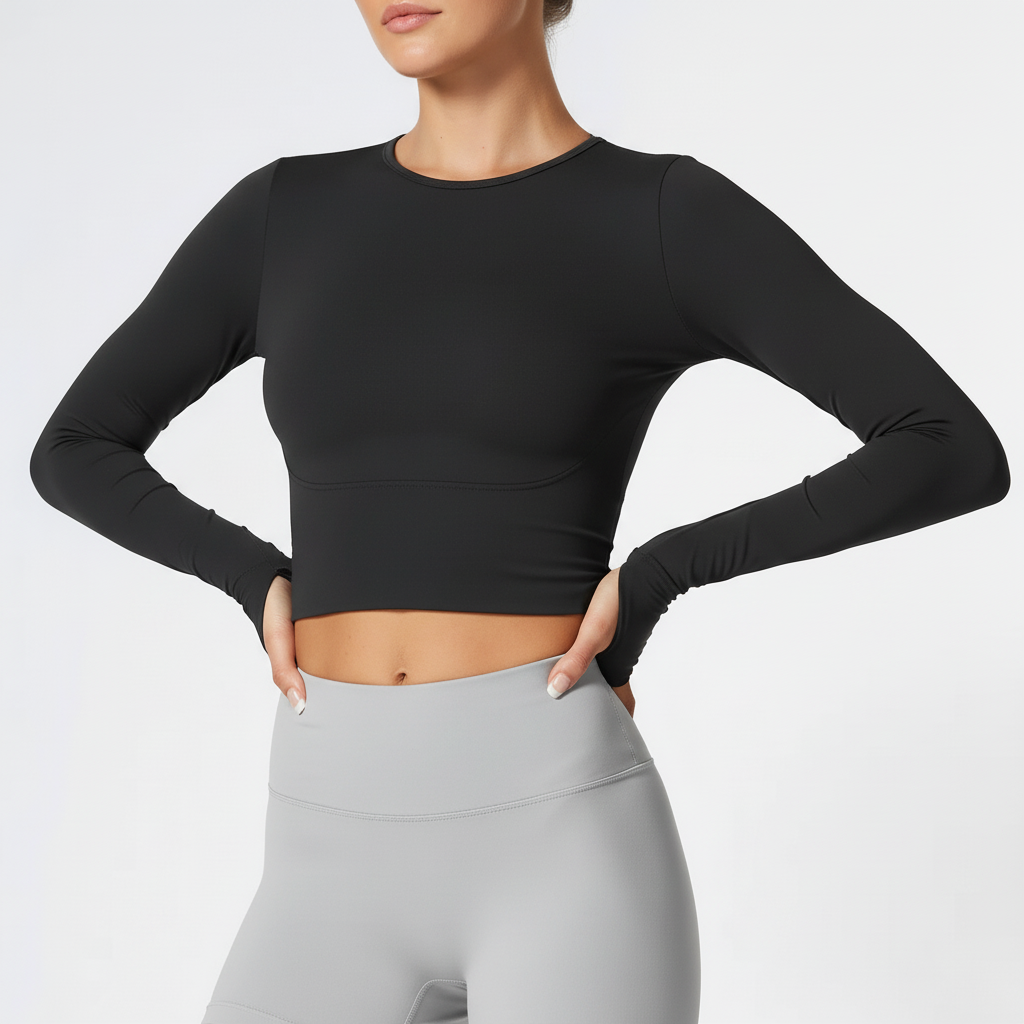 Flowiva Langarm-Athletiktop