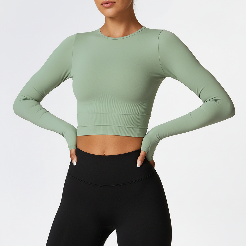 Flowiva Langarm-Athletiktop