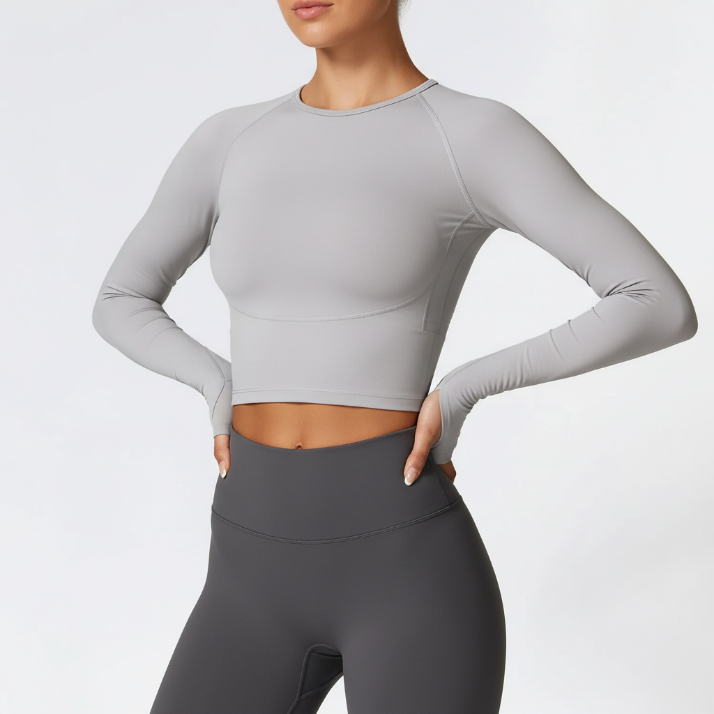 Flowiva Langarm-Athletiktop