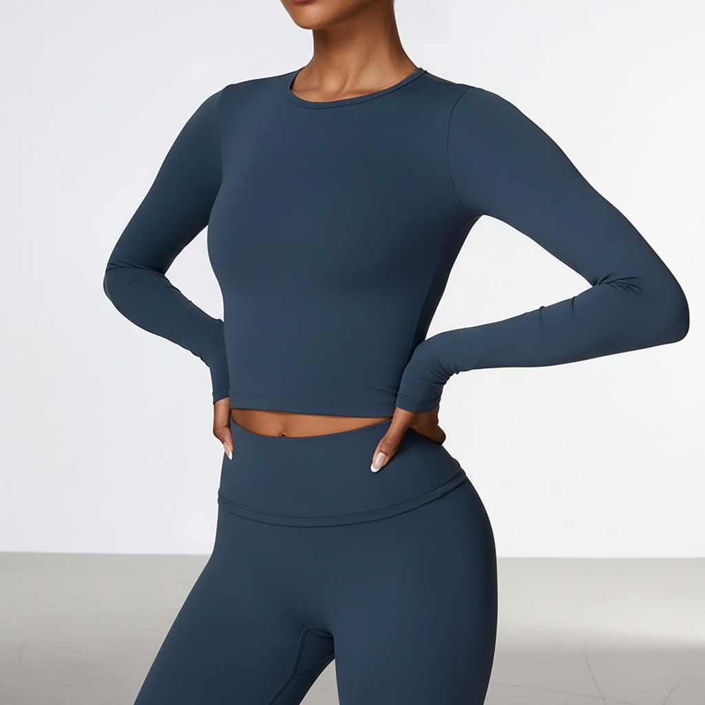 Flowiva Langarm-Athletiktop