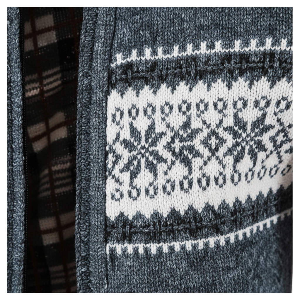 Strickcardigan mit durchgehendem Reißverschluss