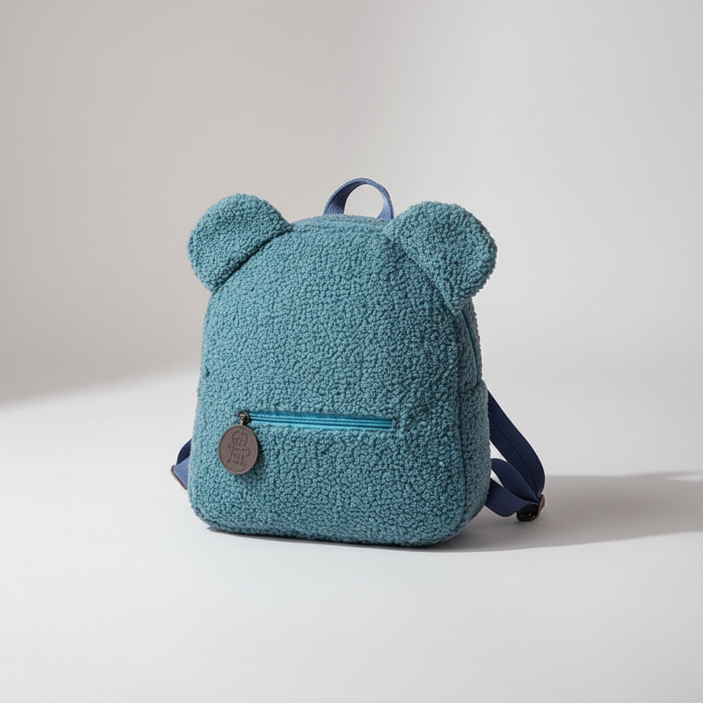 Fuzzaro Kleiner Plüsch-Flanell-Rucksack