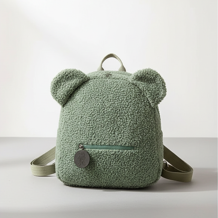 Fuzzaro Kleiner Plüsch-Flanell-Rucksack