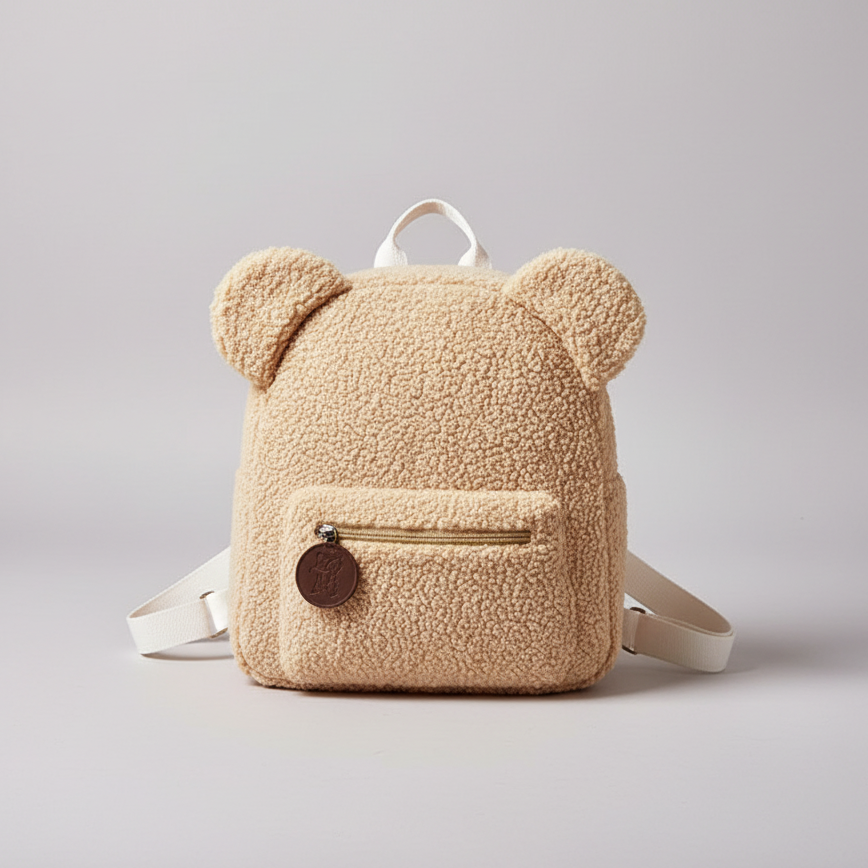 Fuzzaro Kleiner Plüsch-Flanell-Rucksack