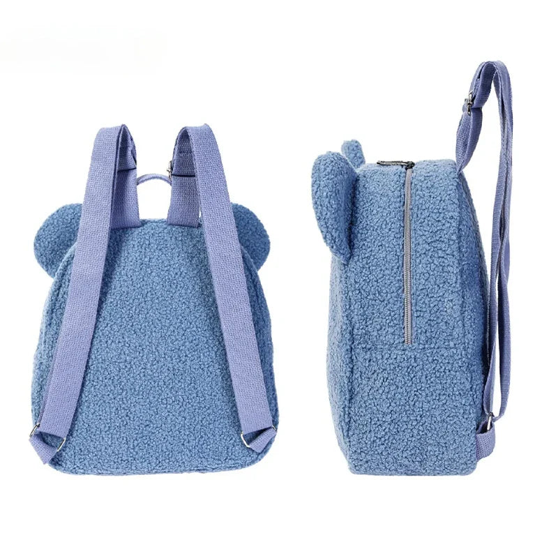 Fuzzaro Kleiner Plüsch-Flanell-Rucksack
