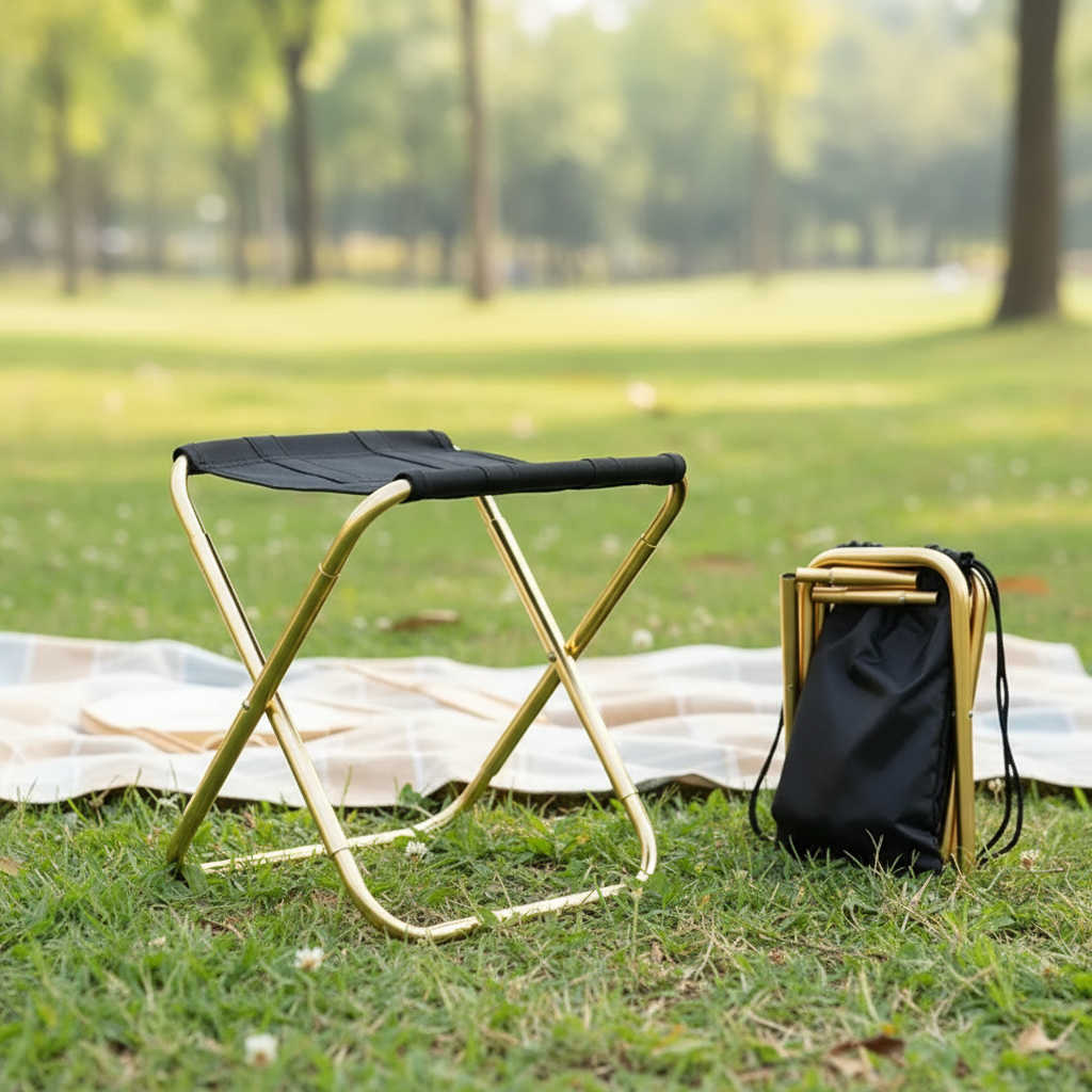 Goldrest Kompakter Klapphocker zum Camping
