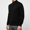 Strickpullover mit halbem Reißverschluss