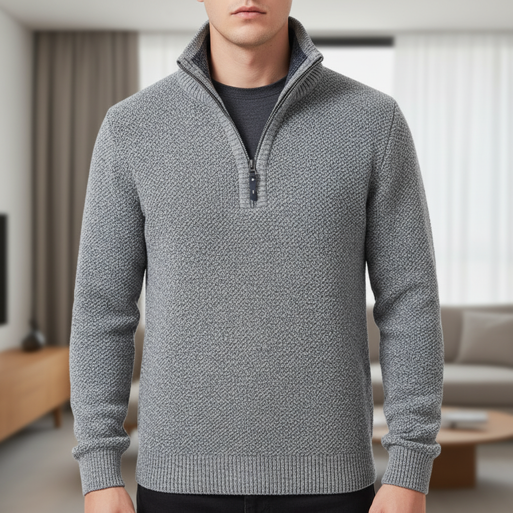 Northline Pullover mit Reißverschlusskragen
