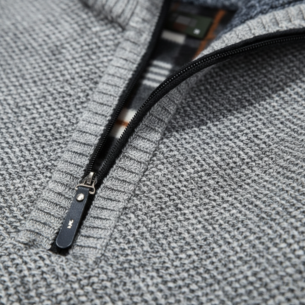 Northline Pullover mit Reißverschlusskragen